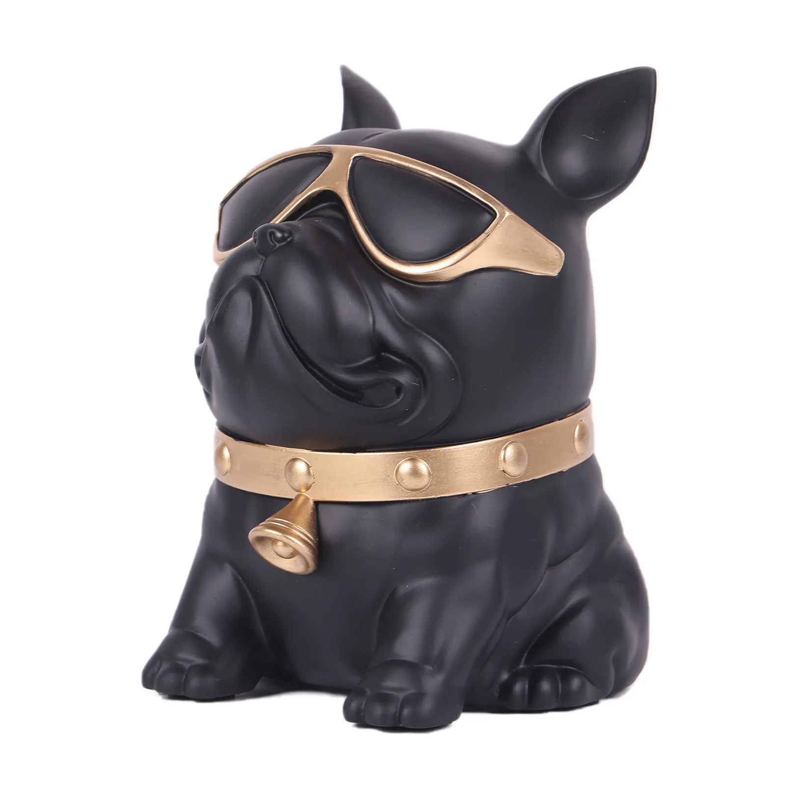 French Bulldog Tissue Holder-Künstlerische Harz Hund Tier Skulptur Vielseitiges Dekor für Zuhause und Büro