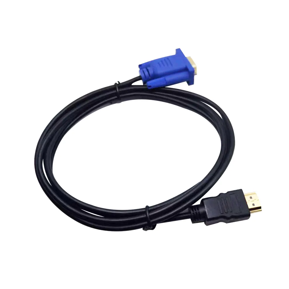 NEU Vergoldetes VGA zu HDMI Kabel PC Computer Monitor Erweiterung HDMI zu VGA Konverter Kabel HDMI zu VGA Kabel