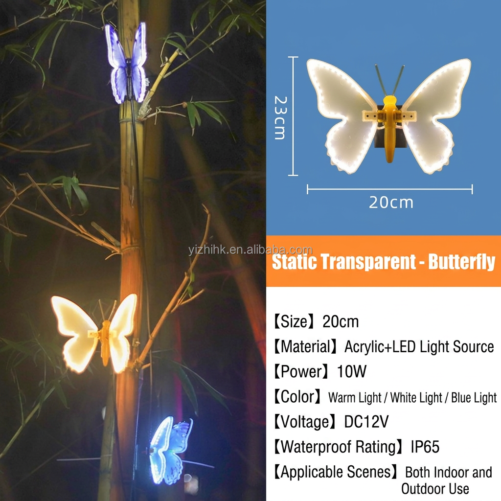 Lumière chaude transparente-statique-20cm-basse tension 12V