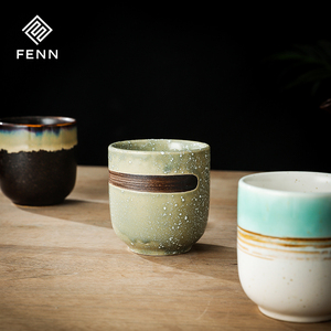 日本风格寿司陶瓷茶杯7.5盎司陶杯热茶绿茶抹茶咖啡杯多色选择伴侣杯。 - Product Image 3
