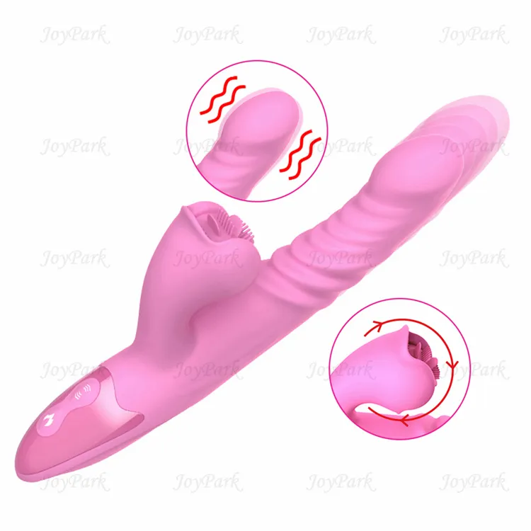 JoyPark USB elektrische Zunge lecken Bürste Heizstab Massage gerät Wärme Teleskop Sexspielzeug Vibrator für Frauen Masturbation