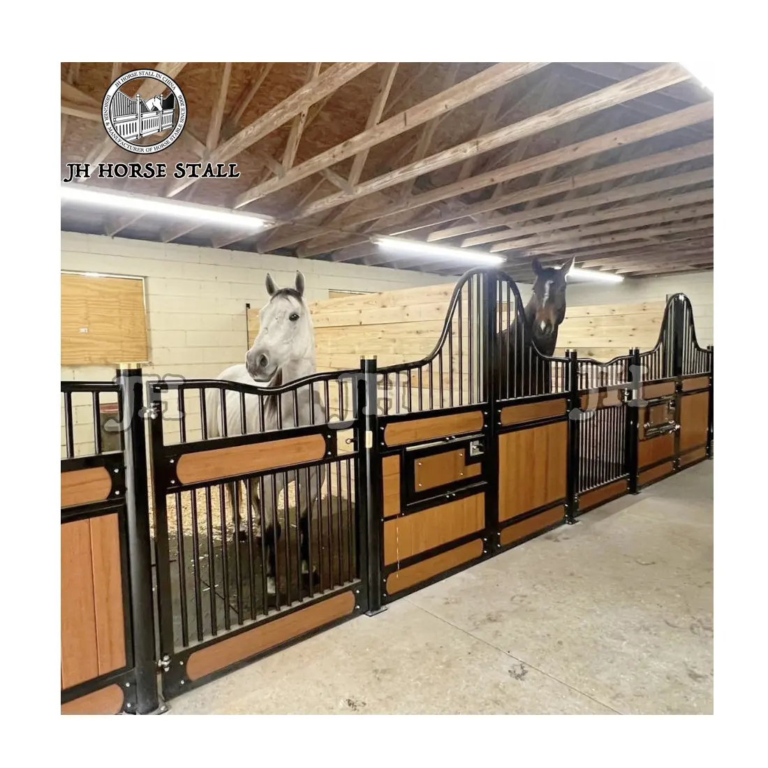 Internal Indoor Stable Horse Arena Horse Stalls Walls Gate Canada