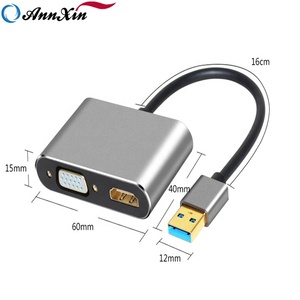 2合1 USB 3.0转HDMI VGA适配器4k高清1080P多显示转换器音频视频电缆适用于Macbook计算机 - Product Image 6