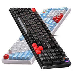 97 Tasten kabelgebundene mechanische Achsen-Tastatur Tasten-Technologie Tastaturen mit zwei Modi für PC Computer Gamer Tablet