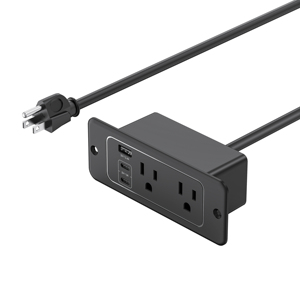 Wontravel Universal cocina USB multifunción US enchufes eléctricos muebles mesa enchufe de escritorio empotrado - Product Image 1