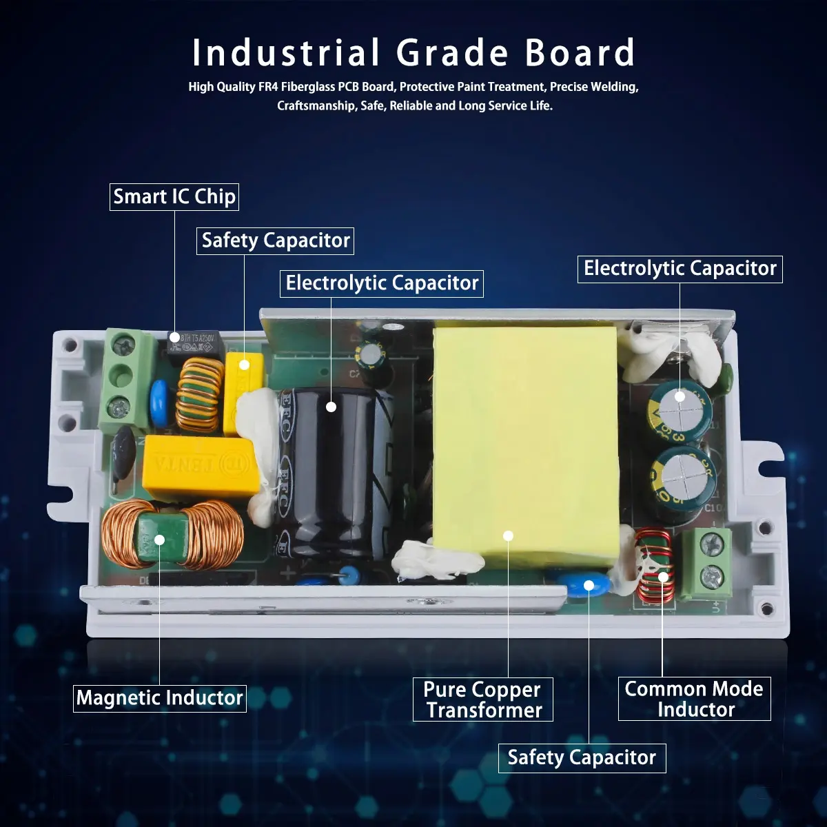 Dusktec пользовательские постоянное напряжение 6 - 75W 0,5-6.25A AC 100-240V AC/DC 12V 24V 9 ваттов 12 ваттов 50 Вт 1500ma Светодиодный источник питания трансформатор светодиодный драйвер