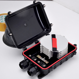 Carcasa de empalme de fibra óptica horizontal: resistente al agua IP54, ignífugo ABS para cableado de red FTTH ODN y telecomunicaciones - Product Image 4