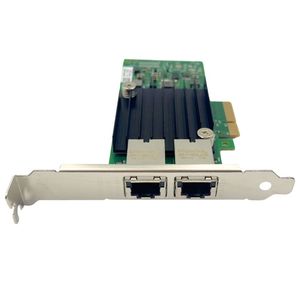 Scheda di rete ad alte prestazioni Dual Port 10G Ethernet PCI-E x4 RJ45 cloud storage Server adattatore X550t2v2 X550-T2 - Product Image 3