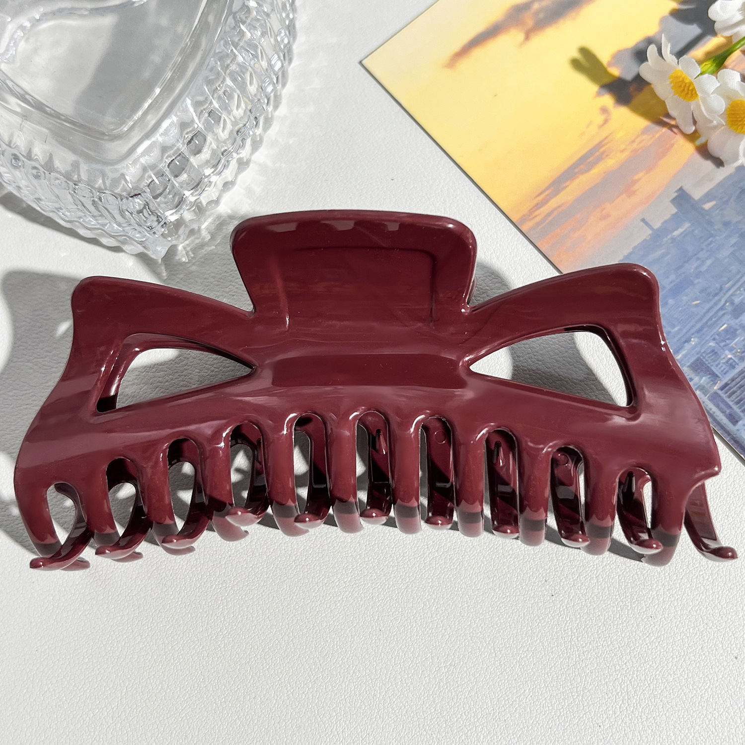 13.5cm felxible wine red