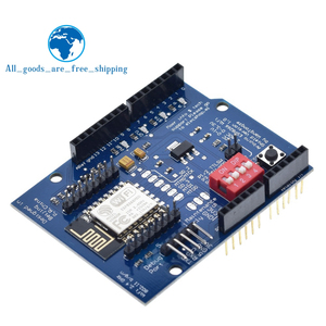 TZT ESP8266 ESP-12E <strong>UART</strong> WIFI Wireless Shield Development Board For <strong>Arduino</strong> UNO R3 Circuits Boards Modules ONE