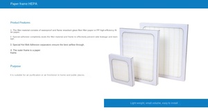 Hiệu quả cao H11 H12 H13 H14 HEPA lọc tùy chỉnh phổ hộ gia đình Máy lọc không khí phụ kiện Bảng điều chỉnh bộ lọc - Product Image 6