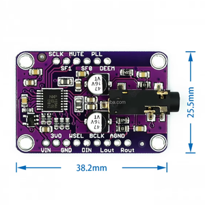 DAC-Modul 1334 UDA1334A I2S DAC-Audio-Stereo-Decoder-Modul platine Für Arduino 3,3 V-5V.
