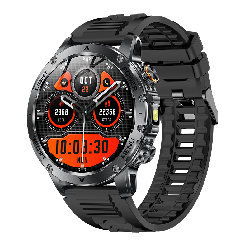 Black Silicone Strap
