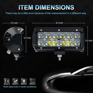 4D 54W 9インチストレートLEDライト4x4 LEDバーフラッド & スポットビーム車自動車用LEDドライビングライトDC 12v 24v SUV用トラックボート用 - Product Image 4
