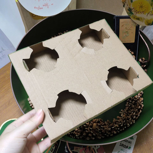 Tại Gói Tùy Chỉnh Dùng Một Lần Sóng Chủ Sở Hữu Cốc Cho Takeout 4 Ly 2 Ly Gói Cho Nước Trái Cây Sữa Đồ Uống Takeaway Bao Bì - Product Image 2