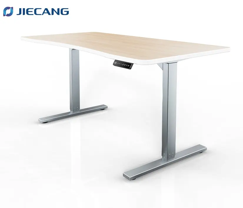 JIECANG Wholesale Dual Motor 2 legs Lifting Desk Frame Electric Height Adjustable Sit Stand Desk