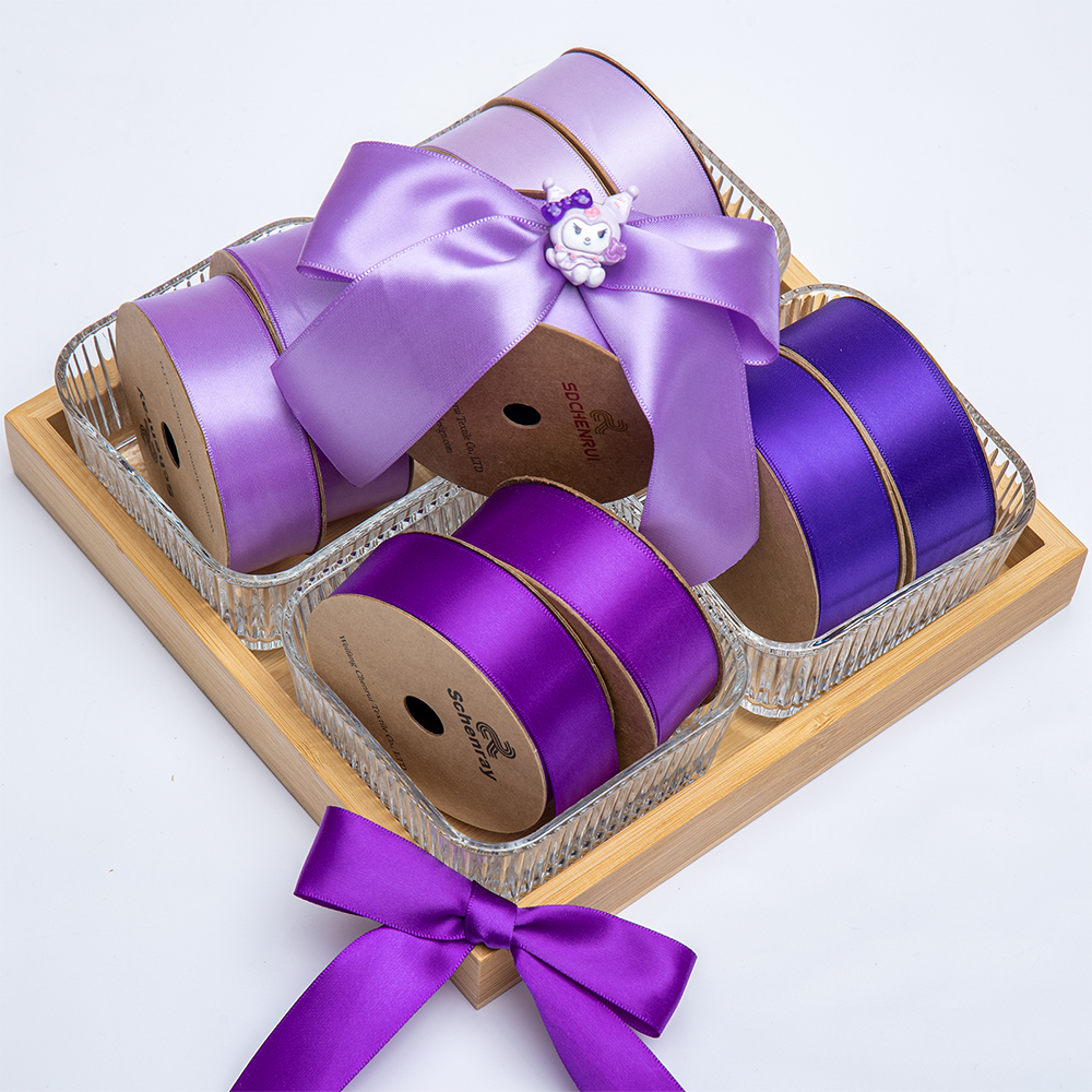 single face purple ribbon