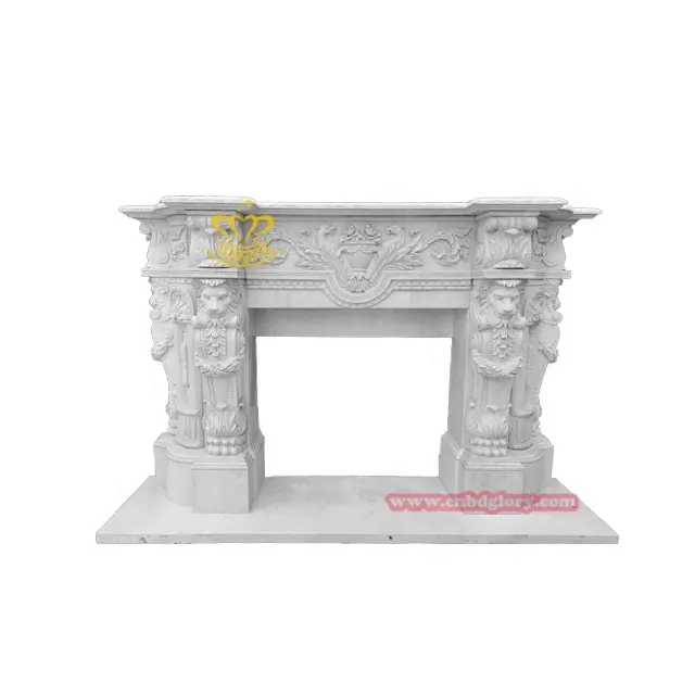 Stile francese soggiorno decorazione casa mantel design pietra artigianato arte scultura camino in marmo