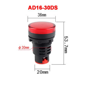 AD16-30DS <span class=keywords><strong>6.3V</strong></span> 12V 24V 36V 48V 110V 220V 380Vインジケーターライト信号灯パイロットライト