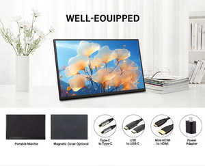 18.5 Inch Usb-c <strong>Touch</strong> Monitor 360degree Turnover Support All Phones Wireless Portable Monitor <strong>Touch</strong> <strong>Function</strong> Optional - Product Image 3