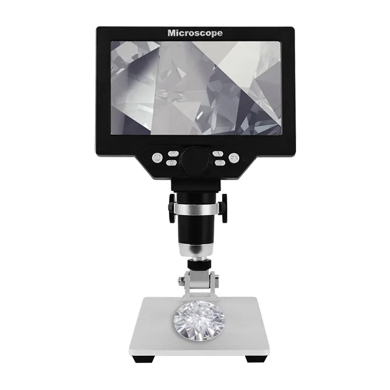 Portatile Multi-Angolo Microscopio digitale 1-1200X Ingrandimento 12MP Della Macchina Fotografica Video Recorder con HD Dello Schermo Adatto per L'insegnamento