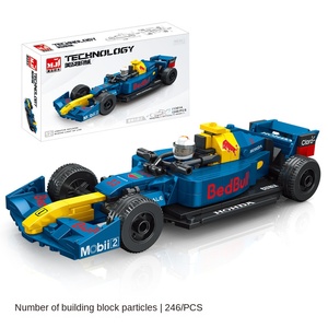 U.S. Formula Building Blocks Sports Car Model <strong>Toy</strong> 1:8 Scale Racing <strong>F1</strong> DIY RC Boxed Unisex Gift Children's Educational Sliding - Product Image 2