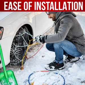 Winter Auto Emergency Anti Slip <strong>Tire</strong> Traction <strong>Chain</strong> for Cars Trucks Auto <strong>Tire</strong> <strong>Chains</strong> with Easy Installation and Strong Grip - Product Image 6