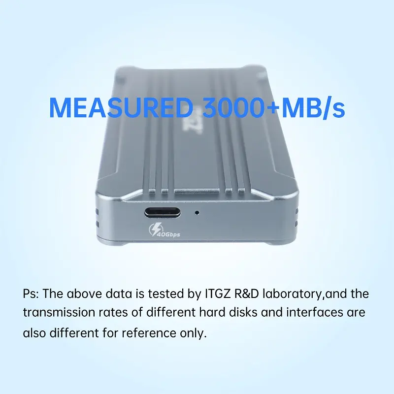 ITGZ ASM2464 USB4.0 hard disk box m2NVMe single protocol lightning 4 mobile phone computer 40Gbps custodia esterna