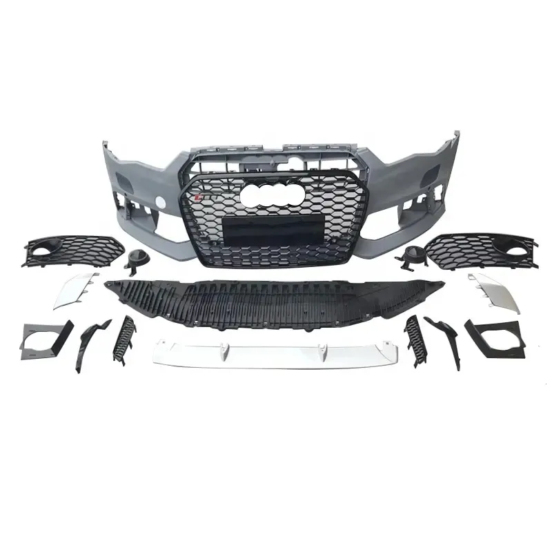 A6 Body Kit Upgrade auf RS6 Front stoßstange mit Kühlergrill für Audi A6 C7 2012-2015