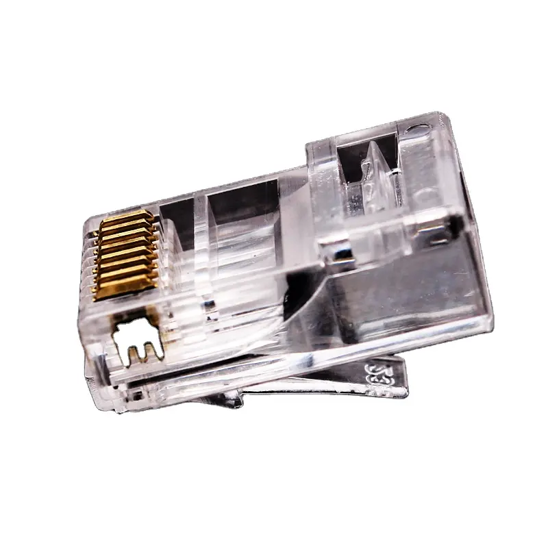 KICO sıcak satış OEM UTP 8P8C Cat5e Cat5 Ethernet kablosu Lan kablosu RJ45 bağlantı fiş konnektörü erkek RJ45 fiş/cat6/cat5 konektörü