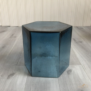 Factory Wholesale Empty Gradient <strong>Hexagonal</strong> Custom Glass Coffee <strong>Table</strong> for Living Room Home - Product Image 1