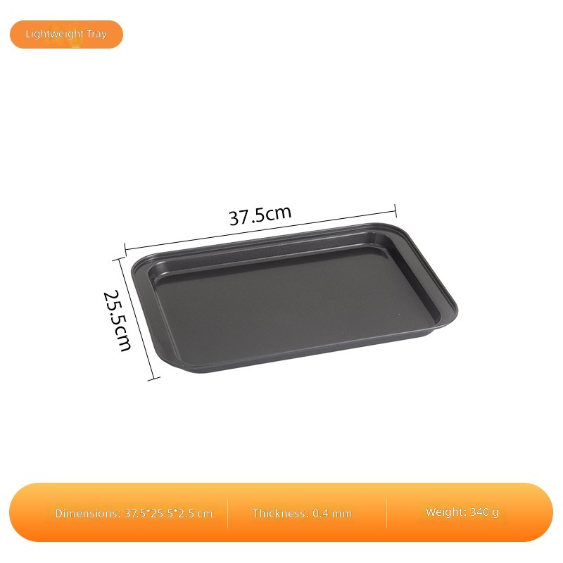 Gray-black-37cm shallow tray