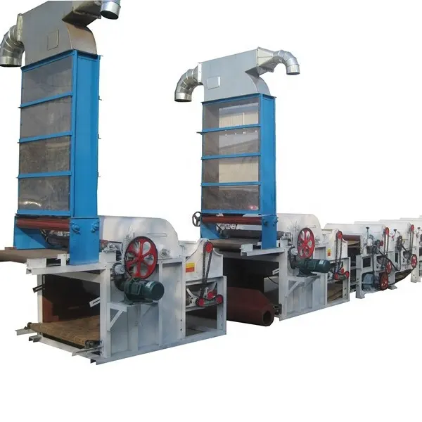Ligne de production textile fabriquée en Chine pour le recyclage des déchets de coton et de vêtements et machine de recyclage des fils