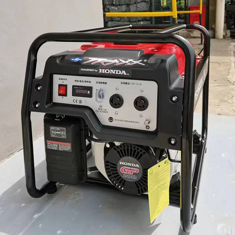 Gerador Honda 2kw 2kva preço gerador elétrico 5kw 7.5kva 12kva gerador a gasolina alimentado por Honda