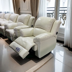 Moderner bequemer elektrischer Liege sofas tuhl aus echtem Leder Multifunktion ale Heimkino-Theater möbel - Product Image 5