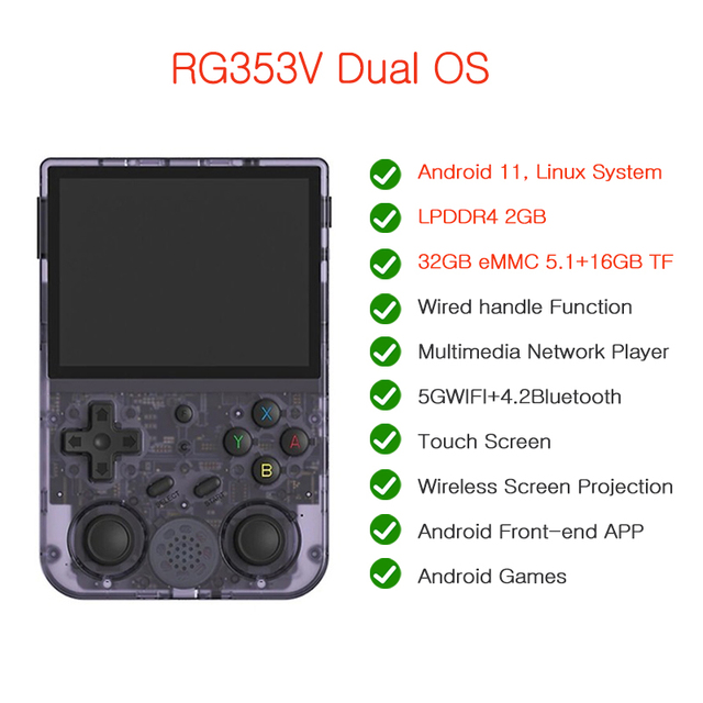 RG353V púrpura
