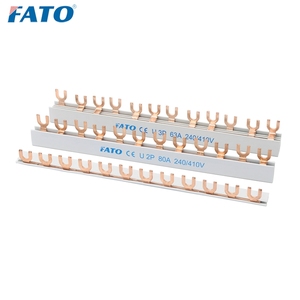 FATO Pin-<strong>Type</strong> <strong>U</strong>-<strong>Type</strong> MCB Copper <strong>Busbar</strong> 1P 2P 3P <strong>4P</strong> Insulation Fire Prevention Wiring Bar Household And Factory Use - Product Image 5