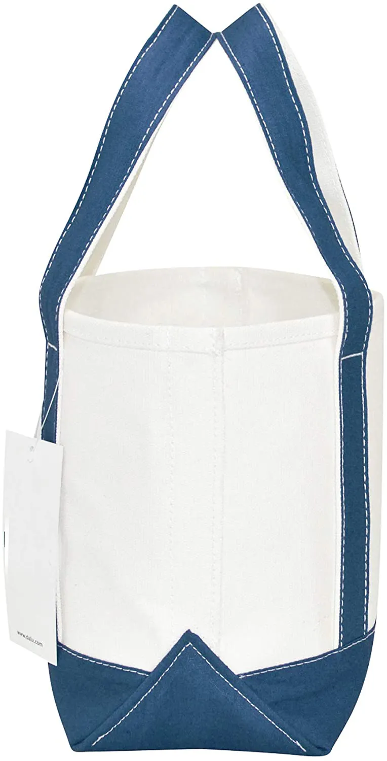 Baumwoll-Lenkwand-Einkaufstasche Strandtasche Leinwand-Tutte mit Reißverschluss und Taschenoberfläche Griff-Handtasche Schultertaschen