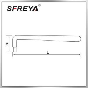 Ss6s626 yalıtımlı Hex anahtar anahtarı l-kolu donanım altıgen anahtar rahat güvenlik yalıtımlı manuel araçları Hex L tuşları anahtarı - Product Image 6