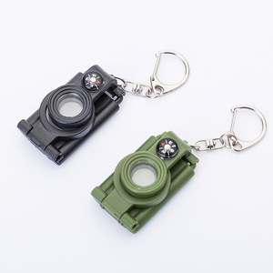 Đa chức năng Kính thiên văn <span class=keywords><strong>mini</strong></span> LED Đèn pin Kính lúp la bàn vòng chìa khóa 4 trong 1 - Product Image 2