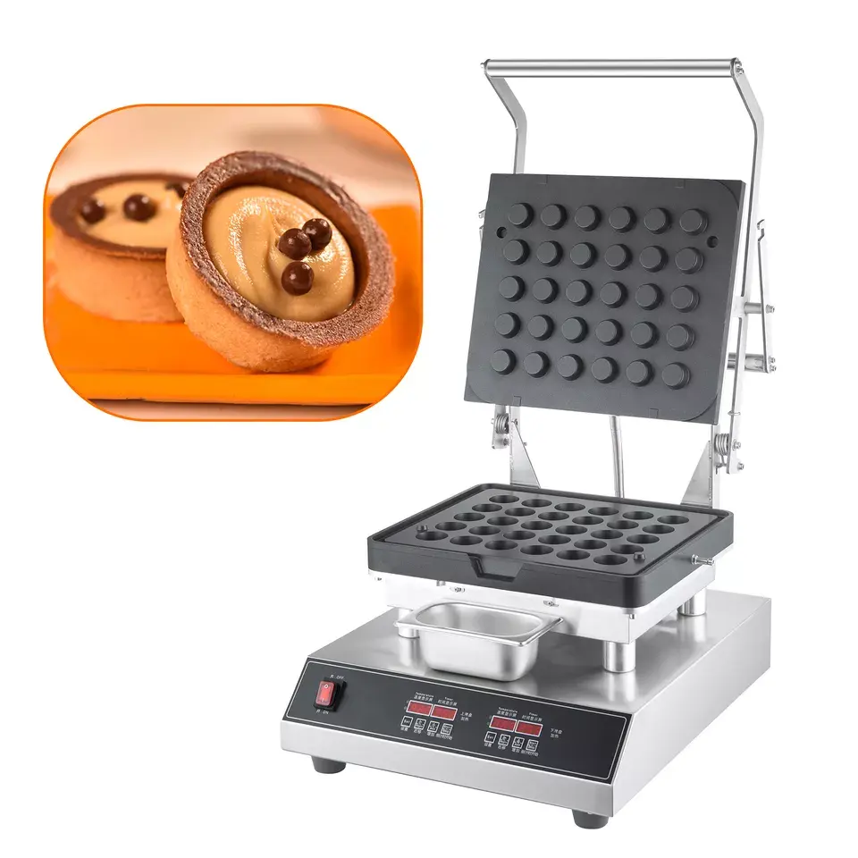 Hot Selling Custom Mold Kommerzielle Eierkuchen presse Törtchen Maschine 30 Löcher Törtchen Shell Maschine zum Verkauf