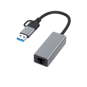 <strong>2</strong>-IN-1 USB3.0 and <strong>Type</strong>-C Transfer Ethernet Adapter RJ45 <strong>Network</strong> LAN Gigabit Laptop 1000M for Macbook Laptop <strong>Computer</strong> - Product Image 5