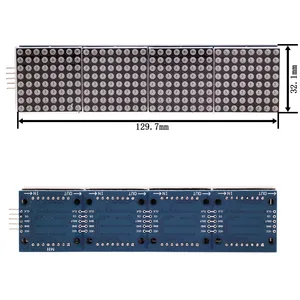 MAX7219 4-in-1-Mikrocontroller-Anzeigeset Rot/Blau/Gelb Grün LED 5V DIY mit 5P Line Dot Matrix 8x8 Modul - Product Image 5