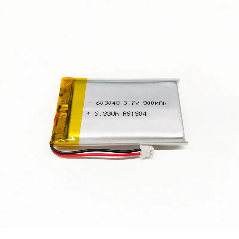 Li-ion Polymer 603048 Lipo di động 3.7V 900mAh Pouch pin với UL/KC/UN38.3 giấy chứng nhận
