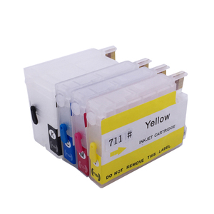 Boş doldurulabilir mürekkep kartuşu sıfırlama çipi için uyumlu HP711 Designjet T120 T520 Inkjet yazıcı mürekkebi kartuşu - Product Image 3