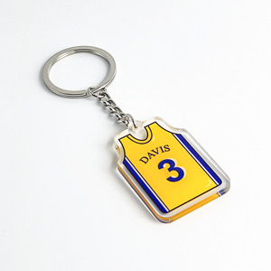 Sıcak satış plastik akrilik NBA yıldız Jersey anahtarlık araba anahtarlık kolye promosyon hediye anahtarlık - Product Image 4