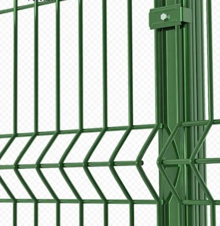 PVC Canada 3d recinzione curva materiale metallico per esterni piegatura 3D recinzione in rete metallica saldata curva