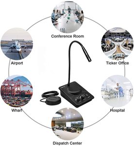 Daytech 4 cái Cửa Hàng Bán buôn cửa sổ nhà tù intercom tù thăm phòng thông tin liên lạc nói chuyện thông qua cửa sổ kính intercom - Product Image 5