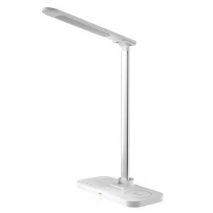 15W kablosuz şarj cihazı hızlı şarj ve kulaklık 3 modlu LED mobil saat ile çok fonksiyonlu 4-in-1 masa lambası - Product Image 4