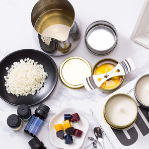 Diy <span class=keywords><strong>Starter</strong></span> อุปกรณ์กระป๋องถั่วเหลืองหอมขี้ผึ้ง Luxury เทียนทำชุดแต่งหน้าชุด